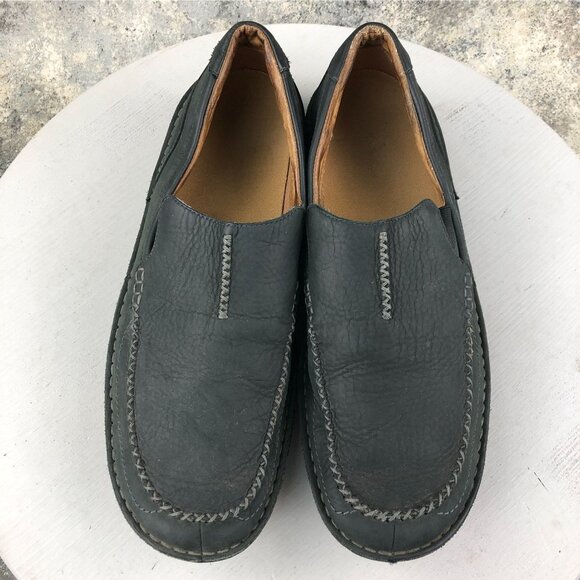Rocky Men\'s Size 10.5M Slip On Black Leather Closed Toe Loafers Casual Shoes main image 13